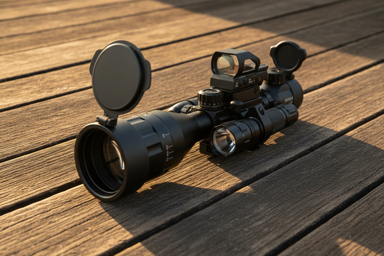 Mighty-4: 4-16x50AO 4 Piece Dual Illuminated with 4 Holographic Reticle