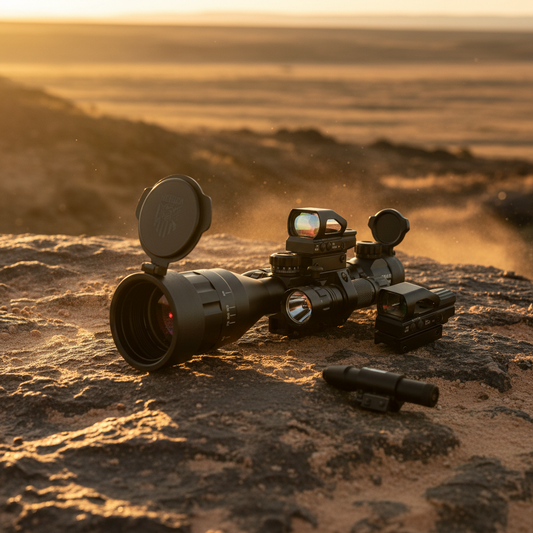 Mighty-4: 4-16x50AO 4 Piece Dual Illuminated with 4 Holographic Reticle